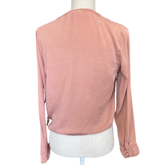 C&C California - Faux Button Down Long Sleeve Blouse -Size Small - Picture 2 of 6